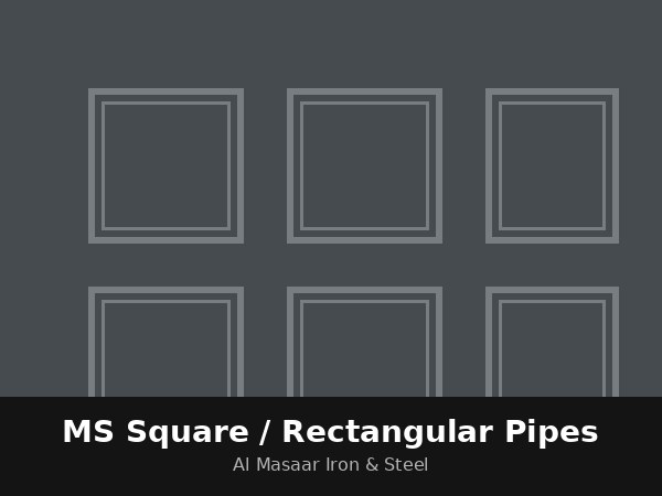 MS Square / Rectangular Pipes